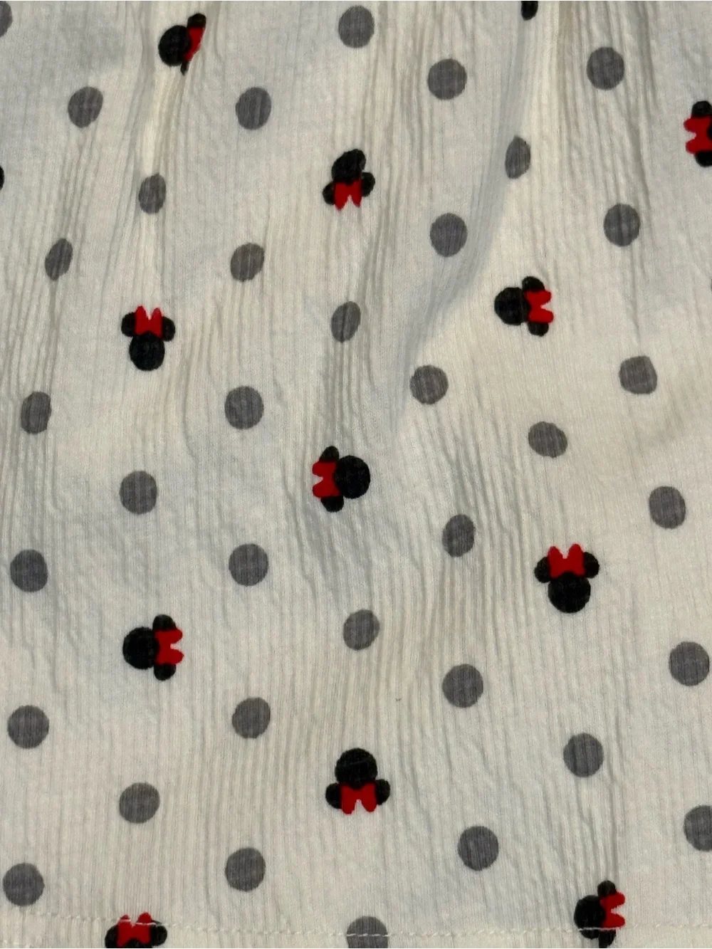 Disney Minnie Mouse Cream Polka Dot Tank & Shorts Set with Headband